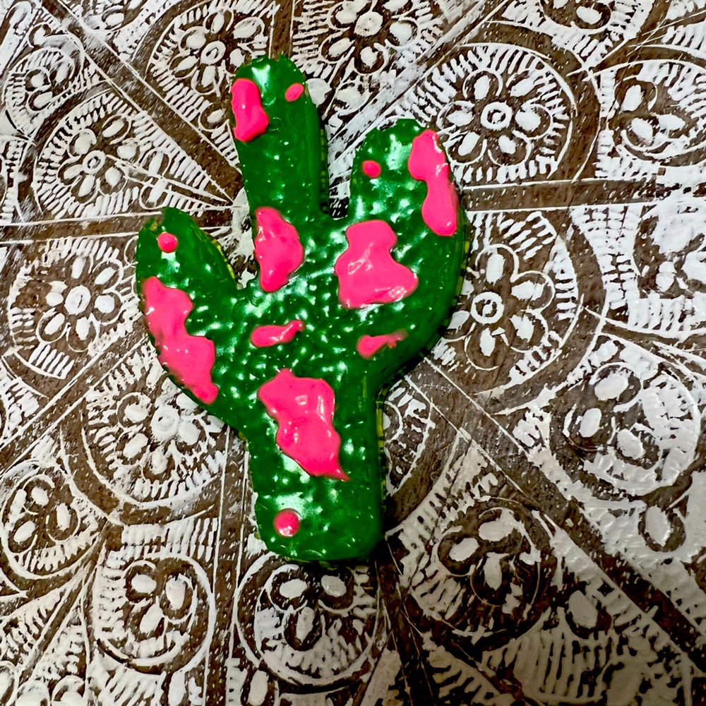 Cactus car freshie - scent - monkey farts